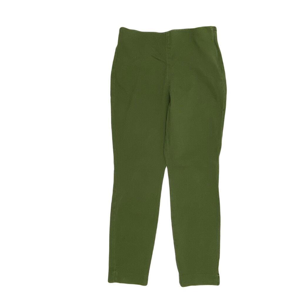 Old Navy‎ Side Zip Skinny Women's size 2 Dark Wash Green Chino Pants